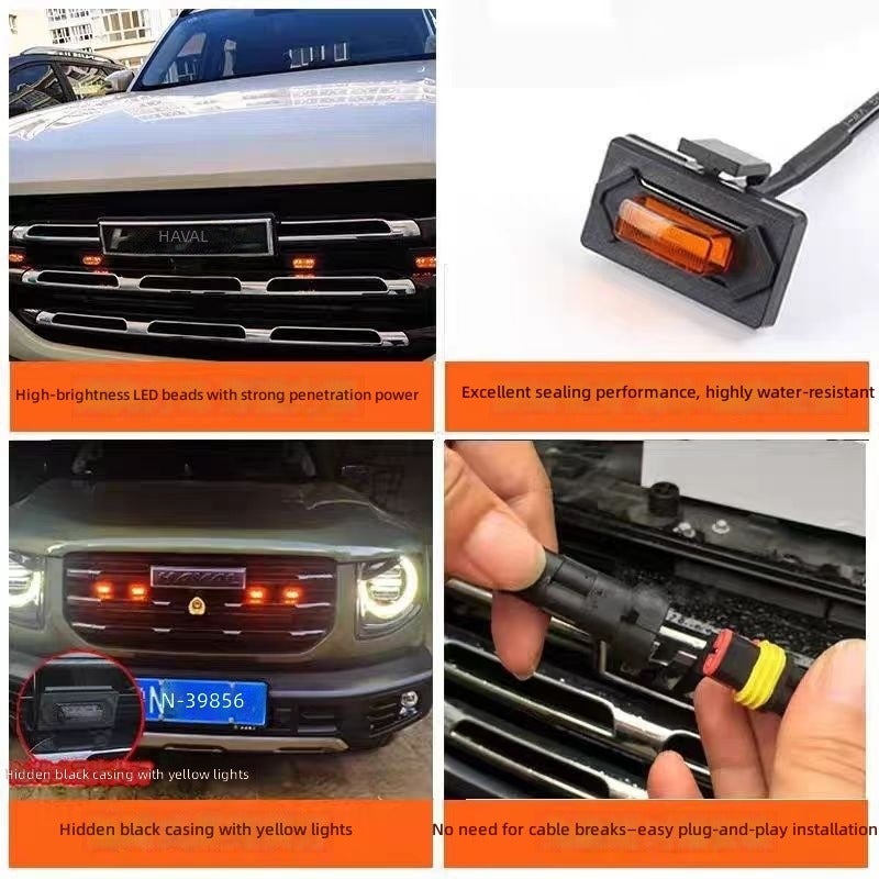 MKS Cross-Border New Car LED Headlight - Yellow Light for Tacoma Sport Edition - Black Shell White Light [4-in-1] - Image 5