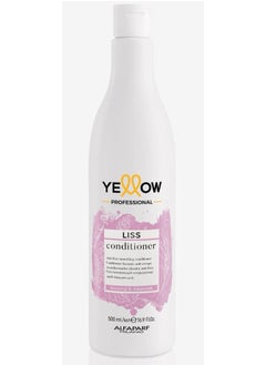 ALFAPARF MILANO Yellow Liss conditioner with keratin and amaranth oil for wavy, straight and chemically straightened hair 500ml 