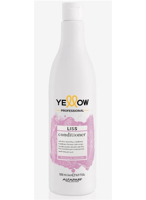 Yellow Liss conditioner with keratin and amaranth oil for wavy, straight and chemically straightened hair 500ml