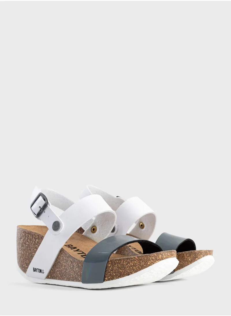 بيتون Selene Strappy Mid Heel Wedges