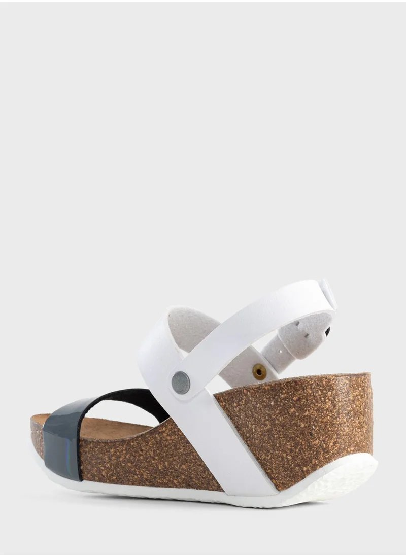 بيتون Selene Strappy Mid Heel Wedges