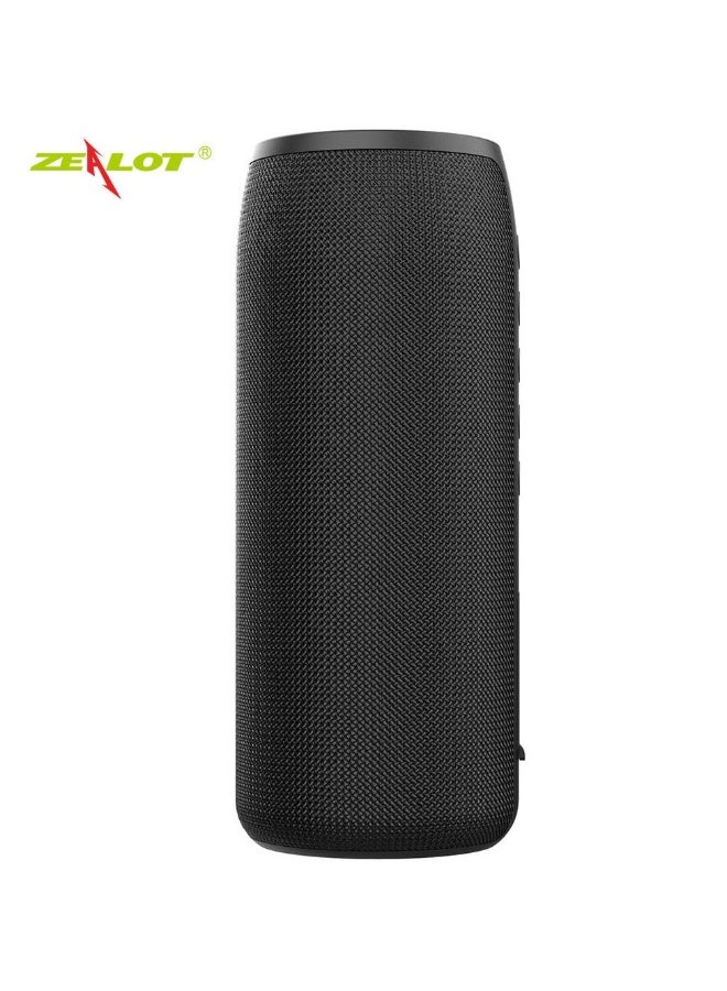 زيلوت مكبر صوت لاسلكي محمول S51 أسود خارجي 10 واط اتصال TWS صوت عالي الجودة مقاوم للماء IPX5 زمن تشغيل 8 ساعات مكبر صوت أسود - Image 2