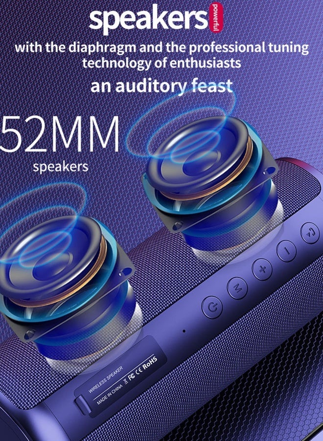 زيلوت مكبر صوت لاسلكي محمول S51 أسود خارجي 10 واط اتصال TWS صوت عالي الجودة مقاوم للماء IPX5 زمن تشغيل 8 ساعات مكبر صوت أسود - Image 3