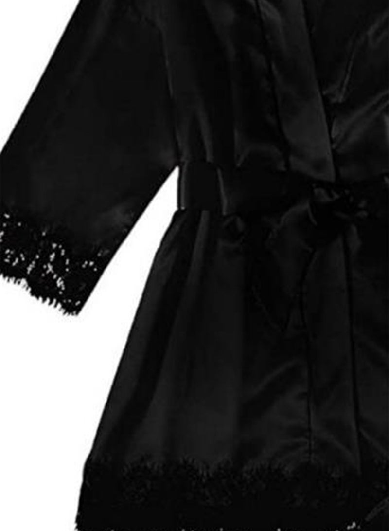 4pcs pajamas women's home pajamas lace pajamas set  - Image 3
