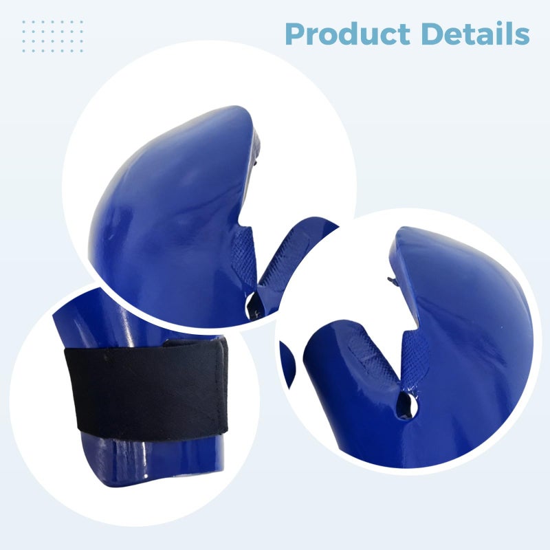 Blue Taekwondo Gloves For Impact Absorption With Adjustable Fit - Image 5