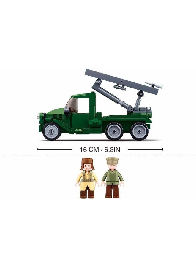 Sluban WWII SL95835 Soviet Rocket Launcher (201 Pieces), Clamping Blocks, Play Set - Image 3