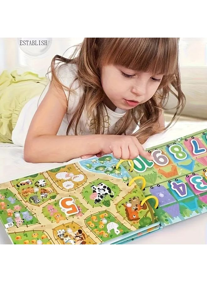 Forest Animals Quiet Learning Book For Kids Ages 3 6 Interactive Early Literacy Vocabulary Development Reusable Fun Shapes - Image 5
