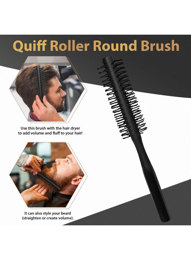 DUAIU Hair Brush For Men Duaiu 7Pcs Combs For Men Hair Styling Comb Set With Vent Hair Brush Quiff Round Hair Brush Wide Tooth Comb Texture Comb For Blow Drying Detangling Grooming Hairdressing - Image 3