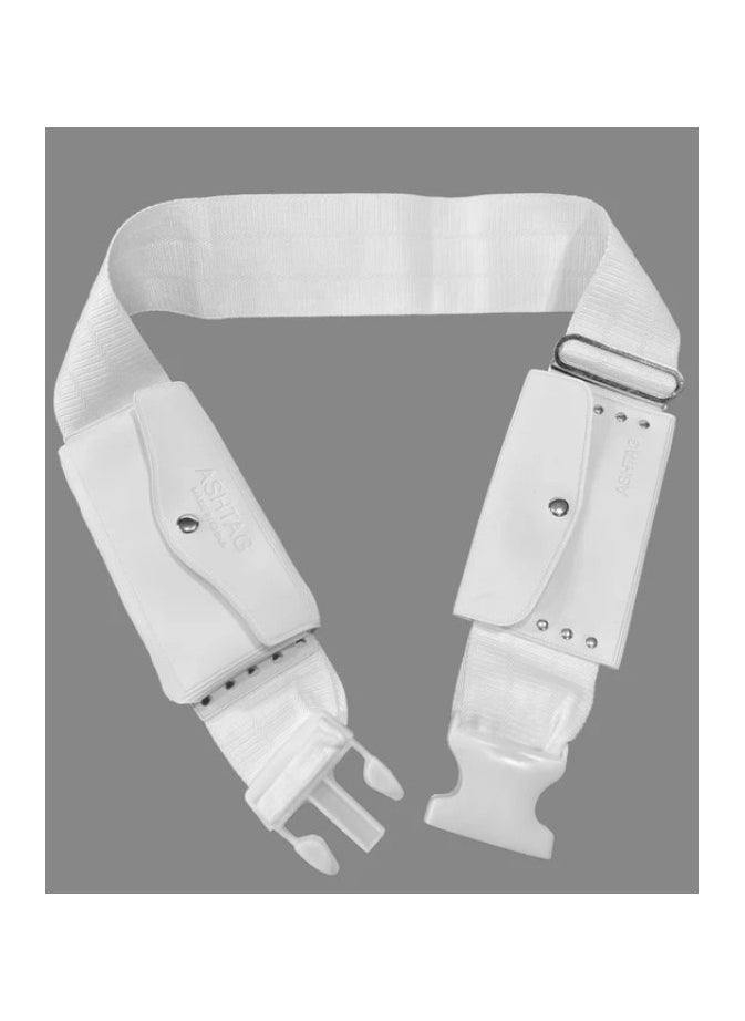 REBENUO The Ihram belt for Hajj and Umrah, very large size, white color - 130 cm long  - Image 3