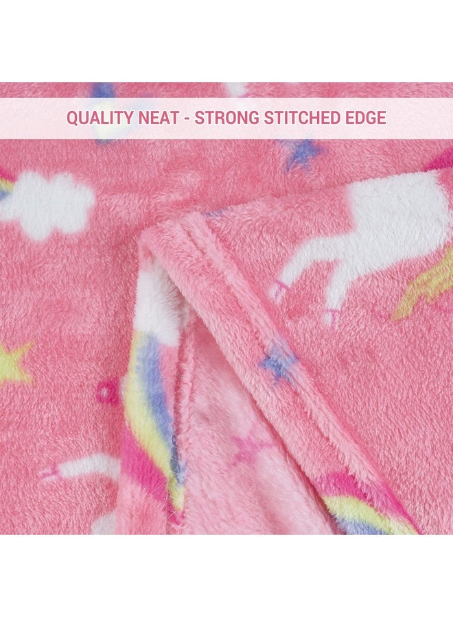 Softan Unicorn Blanket for Girls, Kids Throw Blanket for Boys and Girls Soft Cozy Flannel, Cute Pink Unicorn Blanket for Sofa Couch Bed, Christmas Birthday Gift for Kids Toddler, 50x60 Inches - Image 5