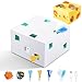 Migipaws Automatic MigiBox Plus Cat Toys 3 n1 Interactive Pounce Mystery Under PopSkin 12 Holes Cardboard Kitten Toys for Indoor Rechargable 8 AccessoriesWhite - Image 3