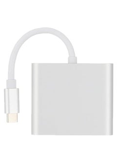 Wishlink USB-C to HDMI Adapter,USB 3.1 Type C to HDMI 4K Multiport AV Converter with USB 3.0 Port and USB C Charging Port(Silvery)  - Image 4