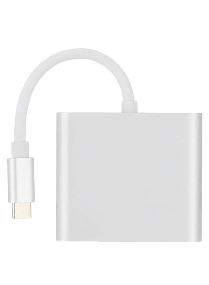 Wishlink USB-C to HDMI Adapter,USB 3.1 Type C to HDMI 4K Multiport AV Converter with USB 3.0 Port and USB C Charging Port(Silvery) - Image 4