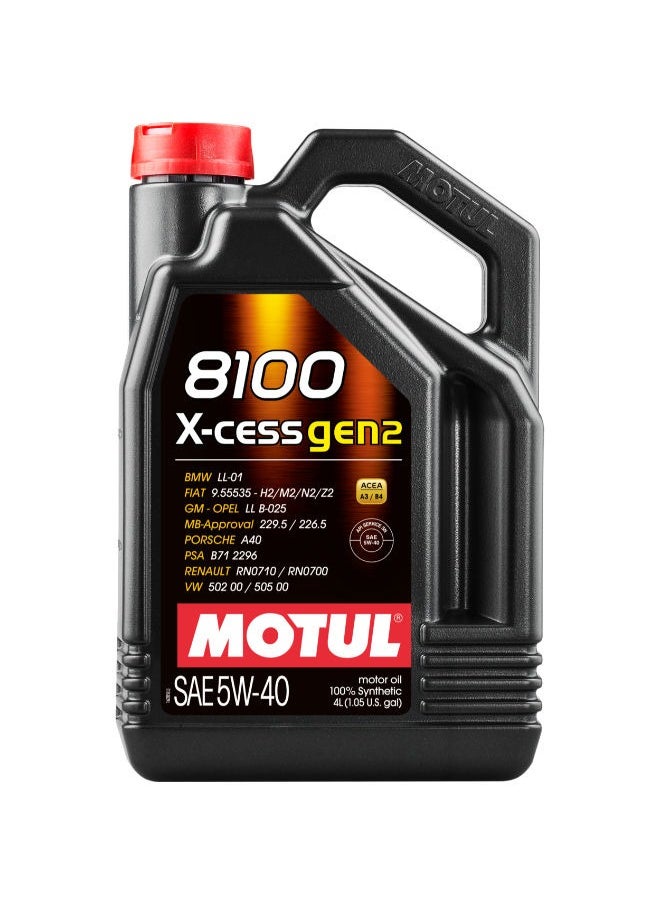 MOTUL Car Engine Oil 8100 X-CESS GEN2 5W40 5L 