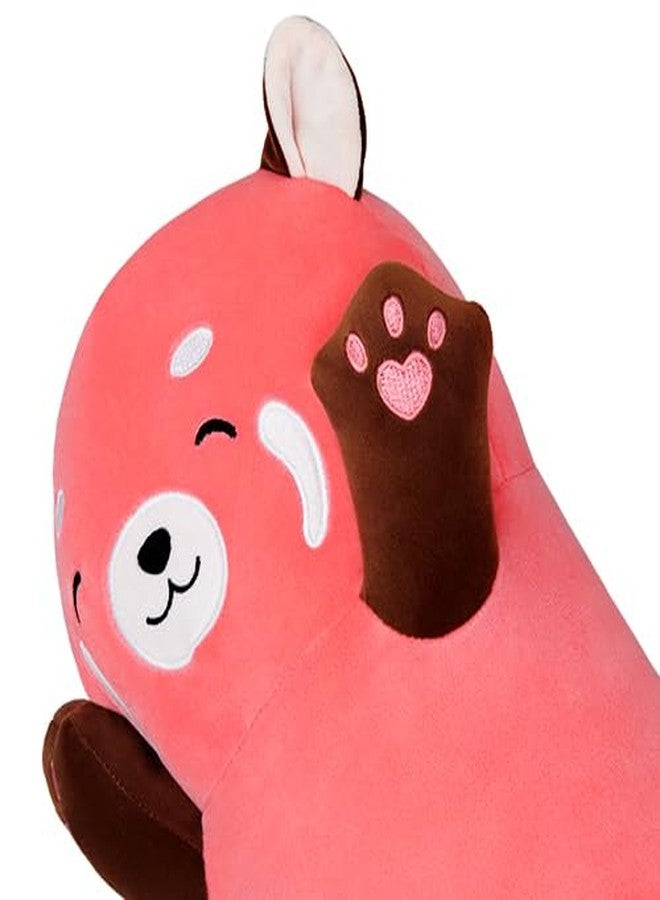 Yeqivo Cute Long Raccoon Plush Toy, Soft Hugging Plush Pillow, Kids Raccoon Plush for Girlfriend (Pink, 27.55inch/70cm) - Image 2