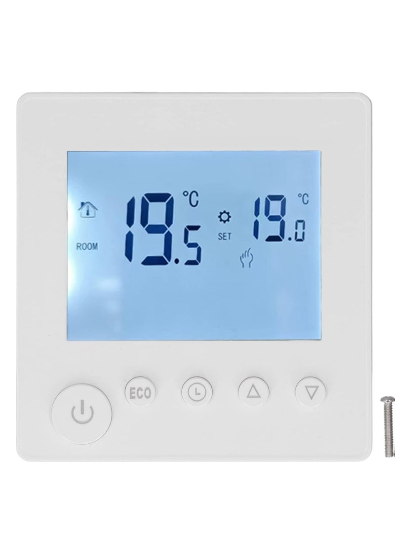 Excefore - Smart Thermostat 16A LCD Display Non Programmable Thermostat for Home Digital Thermostat with NTC Temperature Sensor 2 Wire Thermostat for Heat Control Ideal for Smart Home - Image 1