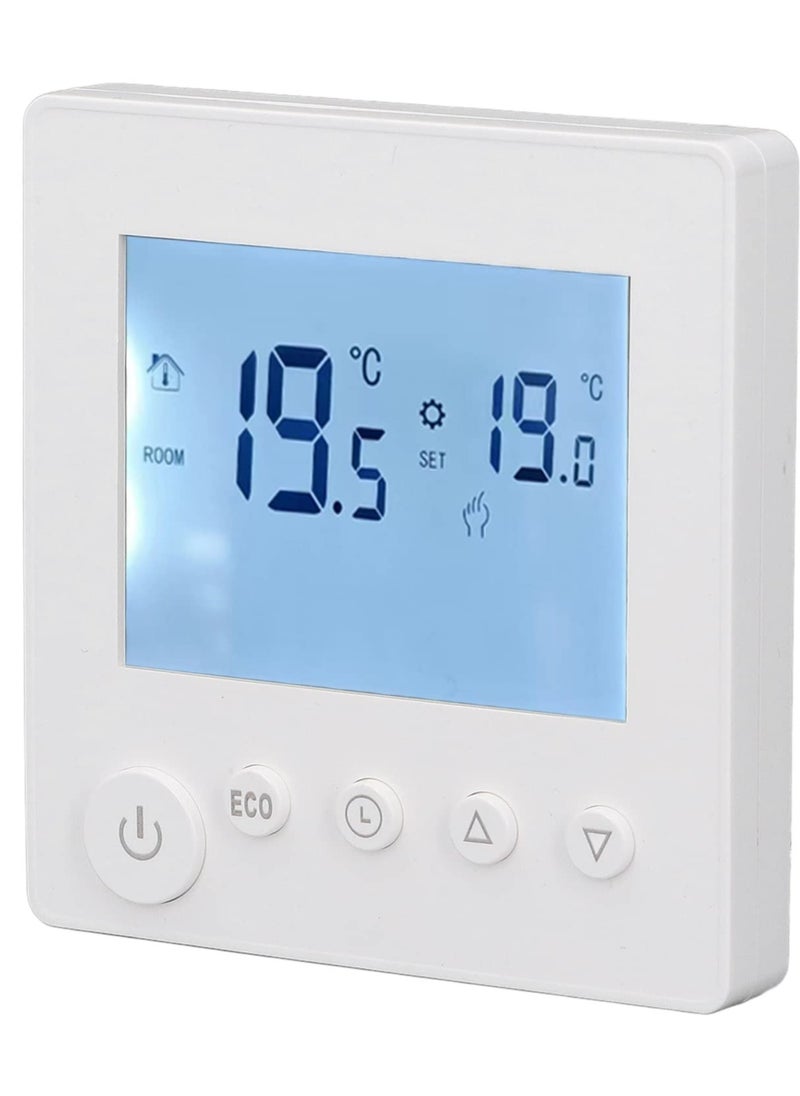 Excefore - Smart Thermostat 16A LCD Display Non Programmable Thermostat for Home Digital Thermostat with NTC Temperature Sensor 2 Wire Thermostat for Heat Control Ideal for Smart Home - Image 1