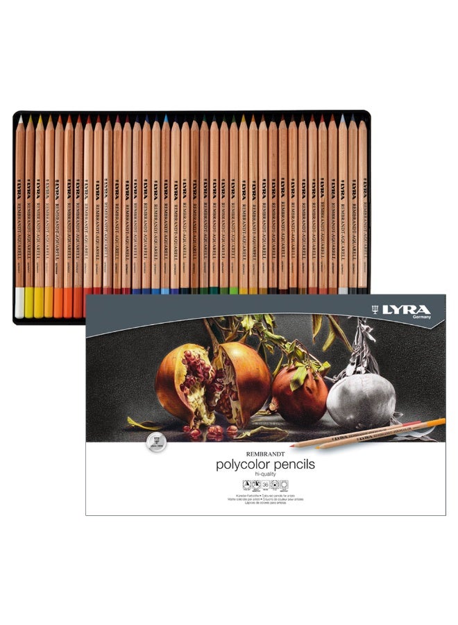 Lyra Rembrandt Polycolor Coloured Pencil Set Of 36