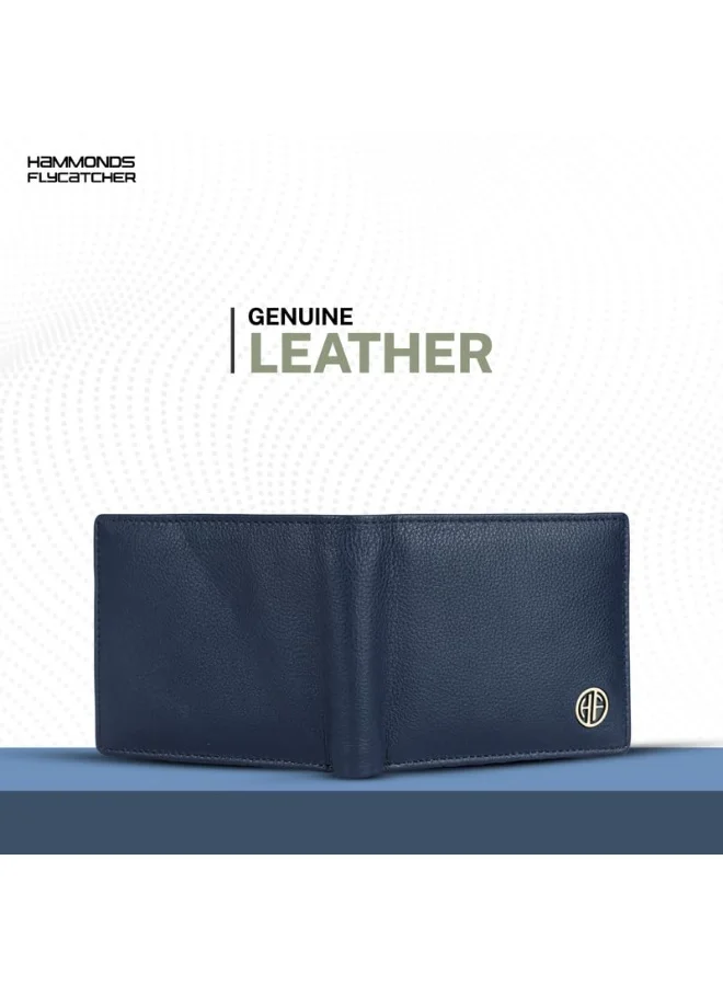  هاموندز فلاي كاتشر محفظة جلدية، محمية بتقنية تحديد الهوية بموجات الراديو، قابلة للطي، 4 فتحات للبطاقات، جيب للعملات المعدنية، جيوب مخفية