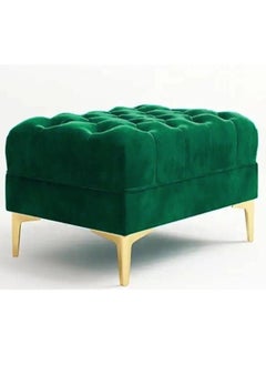 مهارة البحر "مجموعة أرائك تشسترفيلد من MAB FURNISHINGS الحديثة الكلاسيكية بـ 4 مقاعد من الفليفلة المخملية مع طقم وسائد لغرفة المعيشة والمكتب (أخضر)  - Image 5