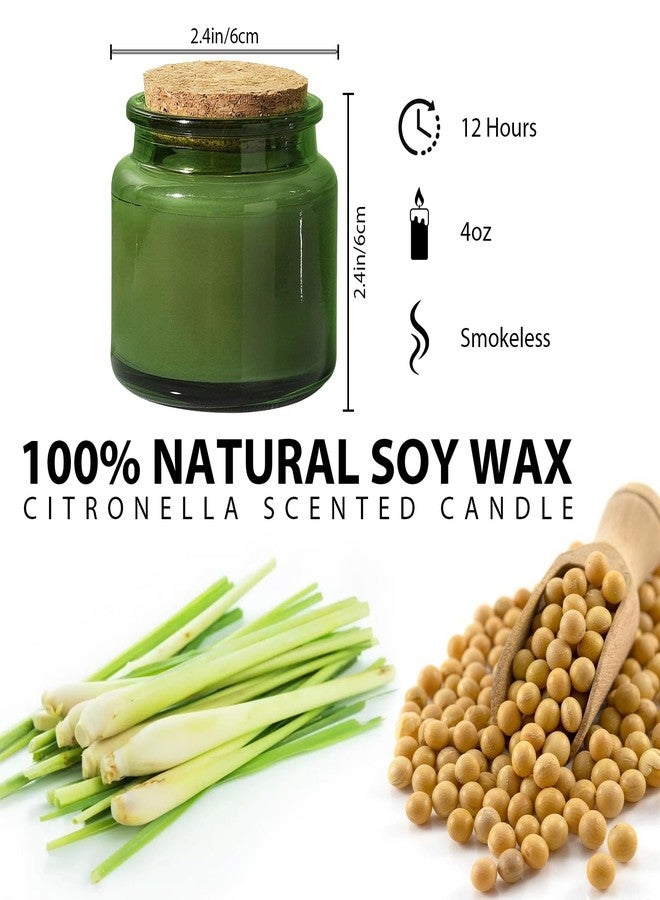 Veiuwa 12-Pack 4oz Citronella Candles Outdoor in Reusable Tins– Long-Burning Ambiance Candles for Patio, Garden, Yard, Camping, Parties Outdoor Déco - Image 2