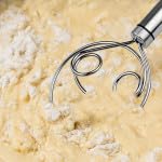Dec Kitchenpro Multifunctional Stainless Steel Dough Mixer with Hanging Hole Durable TimeSaving Mixing Stick and Egg Beater for Home Kitchen Baking  - Image 5