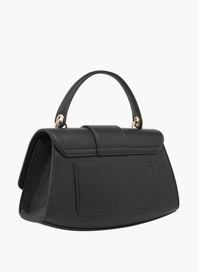 لو كونفورت حقيبة كروس بودي بنقشة بارزة بحزام قابل للفصل وإغلاق قلاب - Image 4