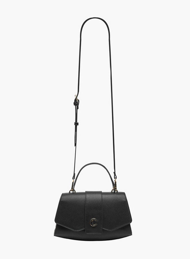 لو كونفورت حقيبة كروس بودي بنقشة بارزة بحزام قابل للفصل وإغلاق قلاب - Image 3