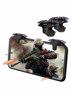 Bluetooth Phone Controller PUBG Mobile Game Controller Trigger, Upgraded Controllers Colorful Trigger Sensitive Shoot and Aim Button for Knives Out/ Rules of Survival/ Pubg Trigger