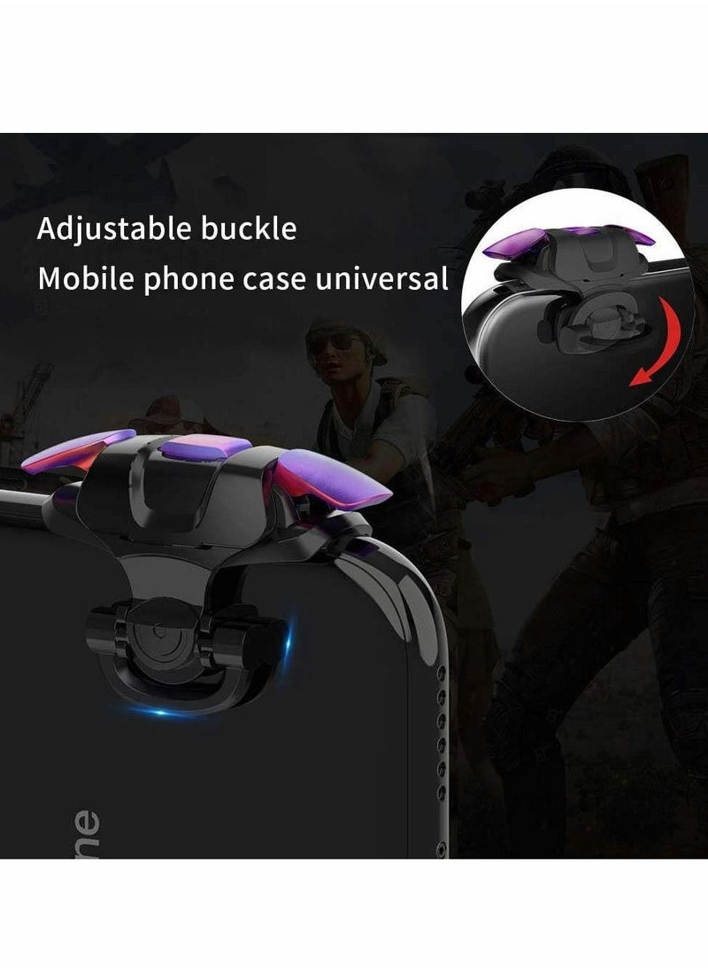 Generic - Bluetooth Phone Controller PUBG Mobile Game Controller Trigger, Upgraded Controllers Colorful Trigger Sensitive Shoot and Aim Button for Knives Out/ Rules of Survival/ Pubg Trigger - Image 1