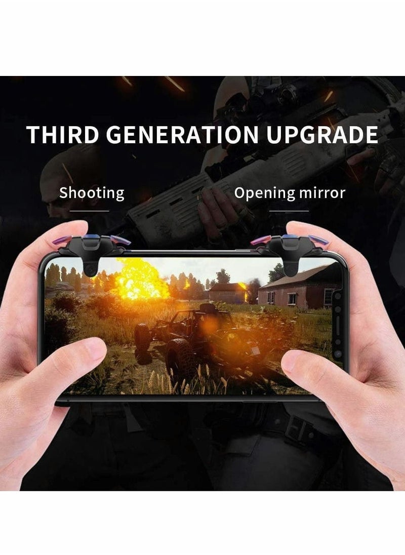 Generic - Bluetooth Phone Controller PUBG Mobile Game Controller Trigger, Upgraded Controllers Colorful Trigger Sensitive Shoot and Aim Button for Knives Out/ Rules of Survival/ Pubg Trigger - Image 1