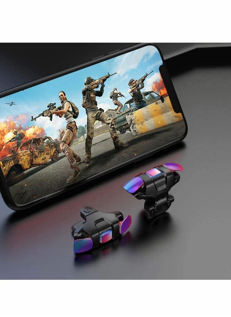 Generic - Bluetooth Phone Controller PUBG Mobile Game Controller Trigger, Upgraded Controllers Colorful Trigger Sensitive Shoot and Aim Button for Knives Out/ Rules of Survival/ Pubg Trigger - Image 1