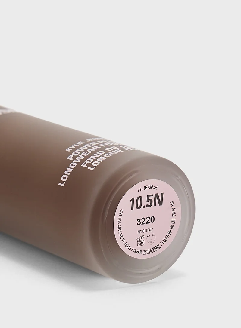 Kylie Cosmetics Power Plush Longwear Foundation - 10.5N, 30Ml