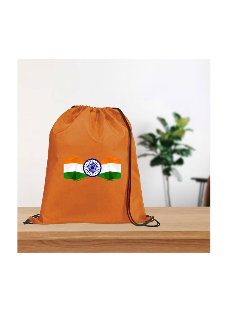 India Independence Day Drawstring Bag–Ideal For Travel,Gym And Daily Use–Durable And Stylish Drawstring Backpack–Great For Celebrations,Events  - Image 2