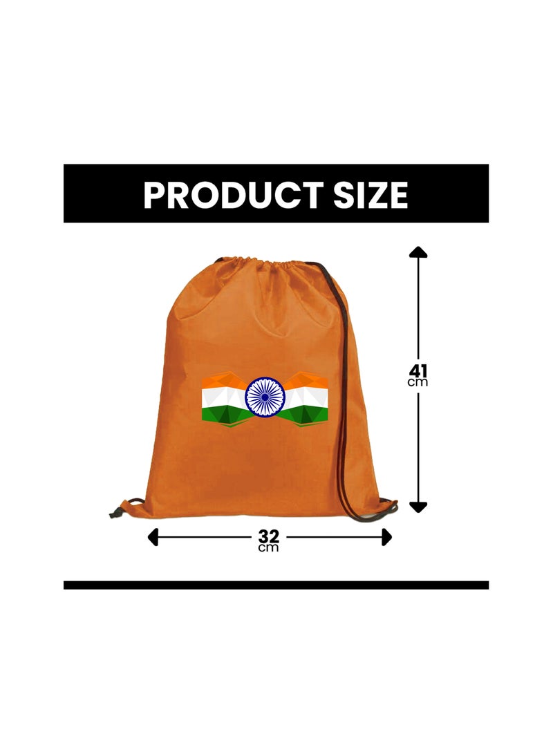 India Independence Day Drawstring Bag–Ideal For Travel,Gym And Daily Use–Durable And Stylish Drawstring Backpack–Great For Celebrations,Events  - Image 3