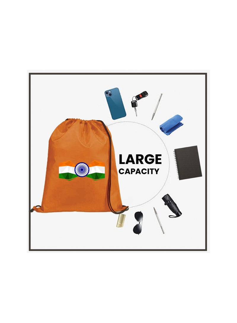 India Independence Day Drawstring Bag–Ideal For Travel,Gym And Daily Use–Durable And Stylish Drawstring Backpack–Great For Celebrations,Events  - Image 4