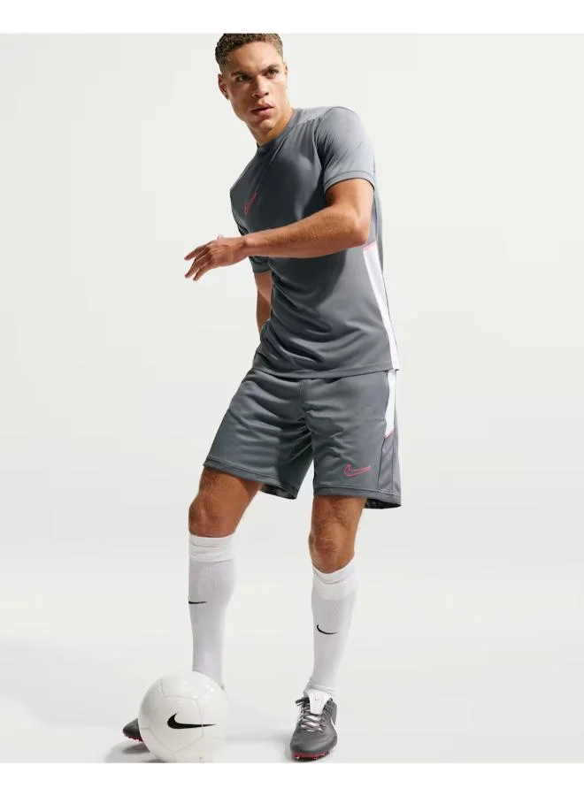 Nike SMOKE GREY/WHITE/HOT PUNCH/(HOT PUNCH) Dri-Fit Academy Shorts for Men | Best Price UAE