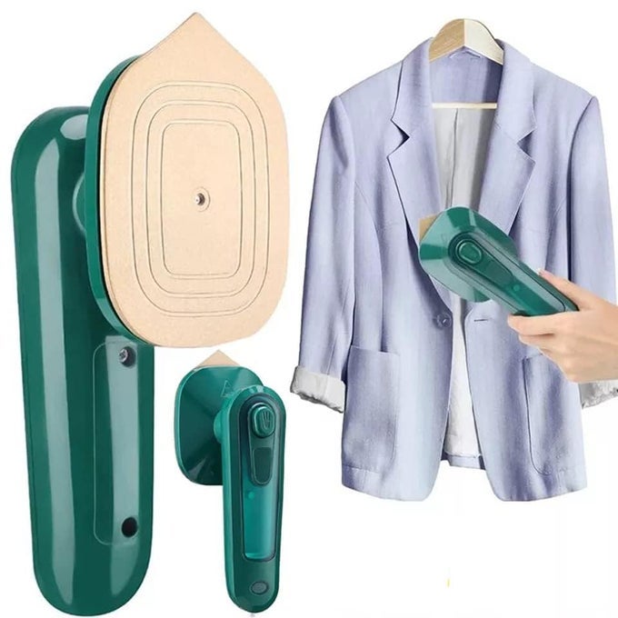 PORTABLE IRON TRAVEL STEAMER FOR CLOTHES MINI HANDHELD PRESS SUPPORT DRY AND WET IRONING SMALL SIZE IRONS SUITABLE FOR OUTING HOME MULTICOLOR