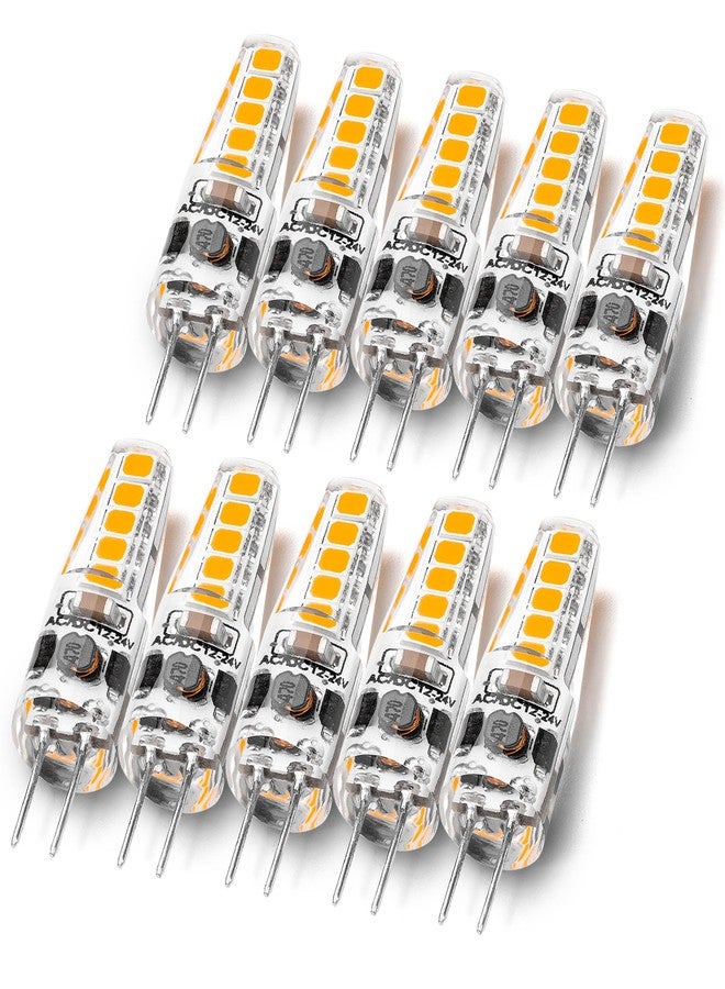 ALIDE G4 Led Light Bulbs 12V 24V 10W 20W T3 Halogen Bulb Replacement 107d,JC Bi-Pin G4 2W 220lm for Under Cabinet Puck Light Chandeliers Accent Track Ceiling Landscape Lighting,Warm White 2700K, 10 Pack - Image 1