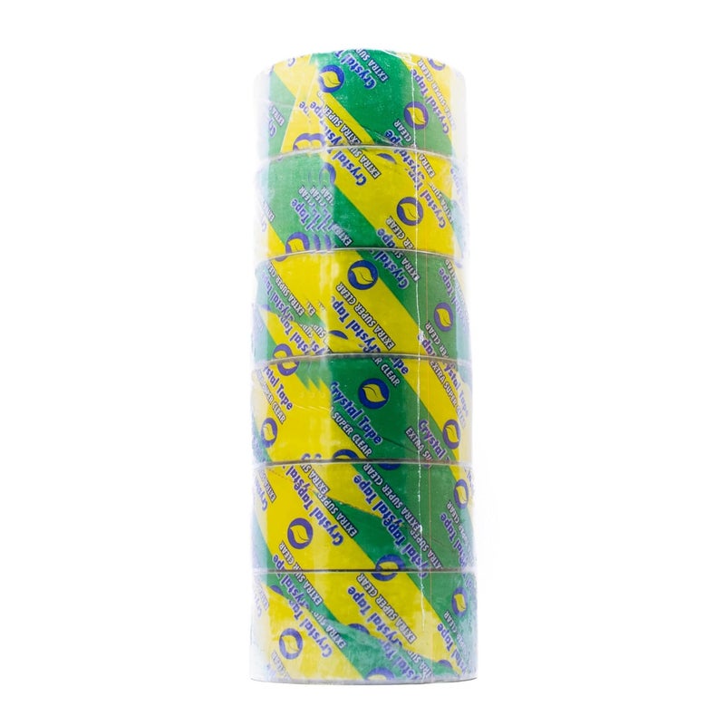 6 Roll Strong Crystal Adhesive Tape (Slotep) High Quality â€“ 120m x 4.2cm, Super Strong Adhesive for Packaging & Shipping, Waterproof & High Adhesion - Image 2