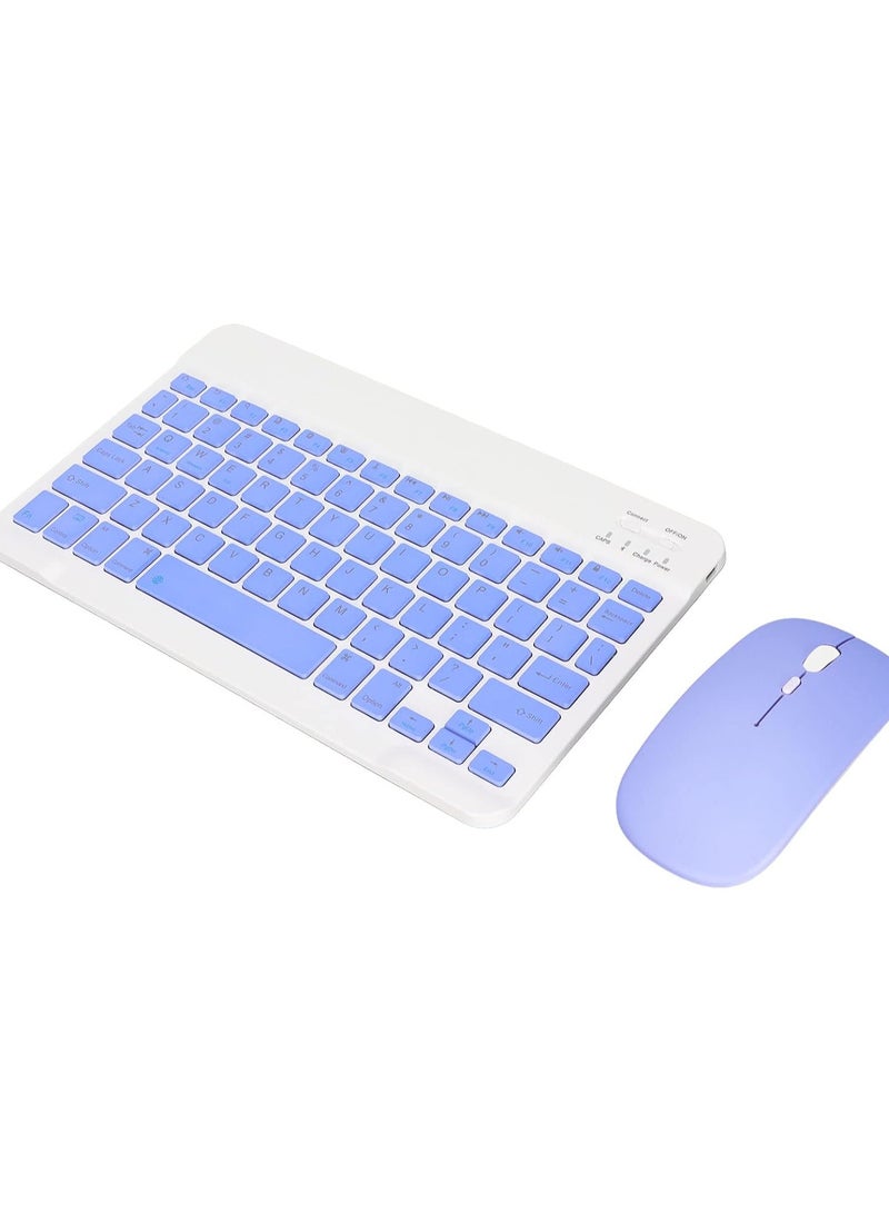10 Inch BT Keyboard Set, USB Charging Ultra Thin Quiet Keyboard, 10 Inch BT Keyboard Set with DPI Mouse for Cellphone Laptop (10 Inch BT Keyboard Set, USB Charging Ultra Thin Quiet Keyboard, 10 Inch BT Keyboard Set with DPI Mouse for Cellphone Laptop (Multicolour) - Image 4