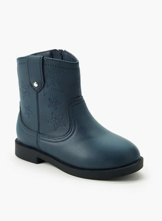 جونيورز Girls Metallic Accent Ankle Boots
