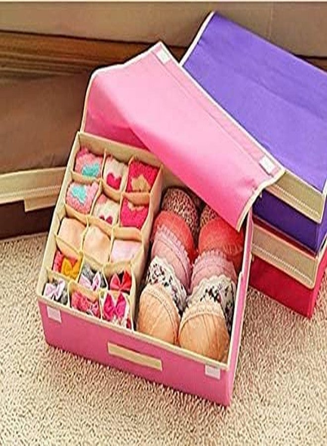VENJA (LABEL) Venja Drawer Organizer 15+1 Compartment Organizer for Wardrobe Non-Woven Foldable Storage Box for Clothes Closet Dividers for Socks,Tie, Scarf, Handkerchiefs (Multicolor) - Image 5