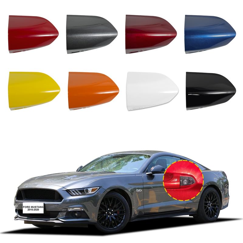 Goholy Car Exterior Door Handle Cap Compatible with Ford Mustang 2015 2016 2017 2018 2019 2020 FR3Z63218A15ACPTM FR3Z63218A15AAPTM Door Handle Cover Accessories Lock Cap Gray