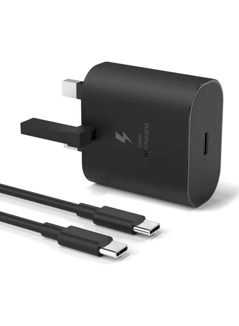 MUNTAQI 25W USB C Charger Replacement for compatible  Samsung Galaxy S23/S23 Ultra/S22/S22+/S21/S21 FE/A73/A23/A33/A53/Z Flip 4/Z Fold 4, Type C PD3.0 & PPS Super Fast Charger Plug with 3m Charging Cable - Image 2