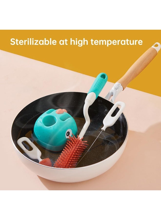 Silicone Baby Bottle Brush Set with Stand Multipurpose Baby Bottle Cleaning Brush Cleaner Kit for Bottle/Pacifier/Straw/Containers/Glassware - pzsku/Z0D7AF6018A28979452A0Z/45/_/1720105169/031d68d6-94d3-4507-b38f-ca7be8b7ada3