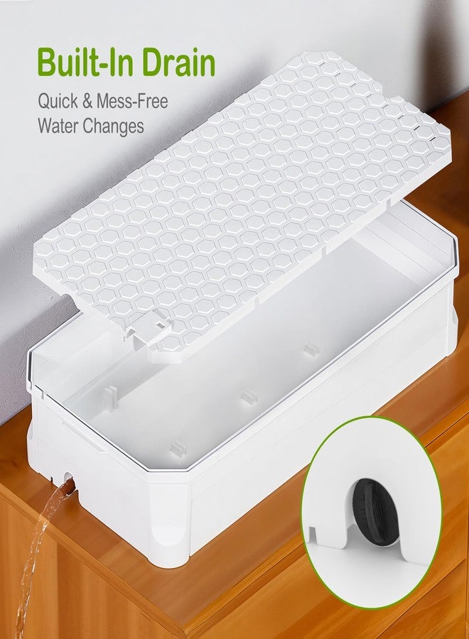 Clioran Turtle Tank Kit with Lid,Aquatic Habitat Red Eared Slider Cage - Image 4