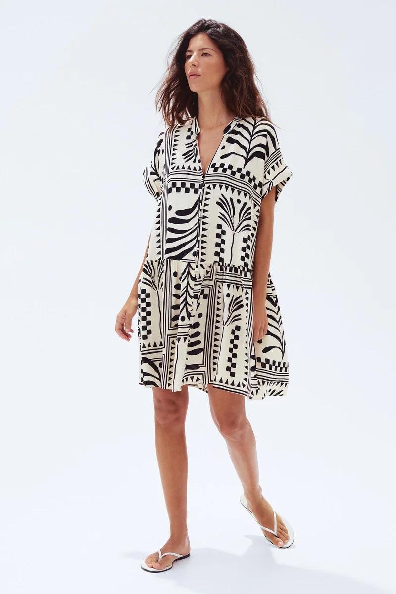 H&M Crinkled tunic dress