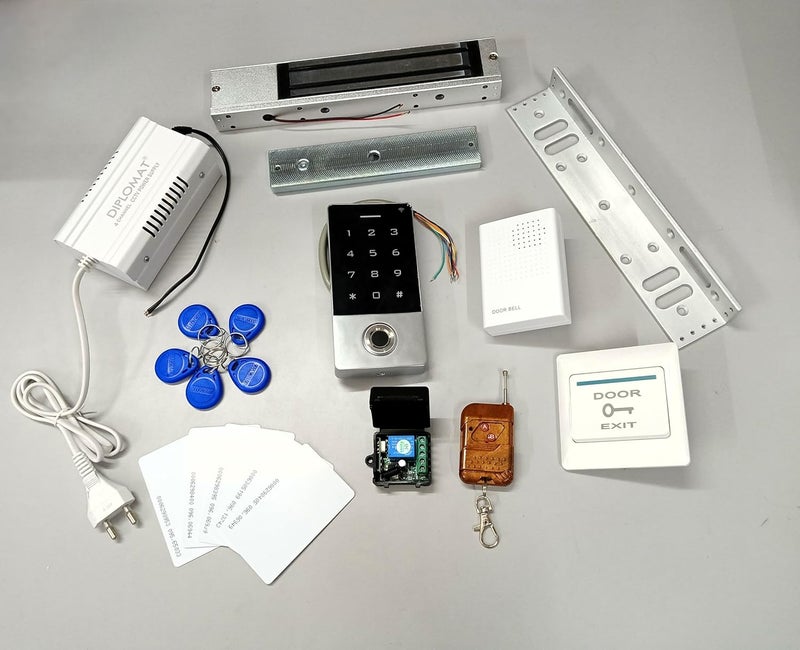 NAVKAR SYSTEMS NAVKAR SYSTEMS Weather Proof Biometric Card Access Control with Electromagnetic Lock 600lbs  - Image 1