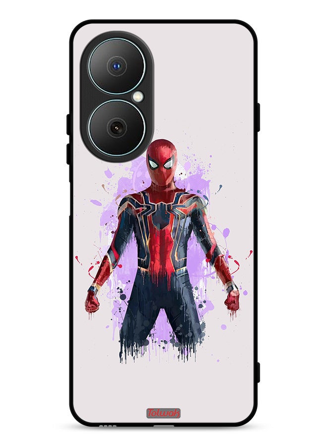 Tolwak Huawei Nova Y73 Protective Case Cover Iron Spider Artwork